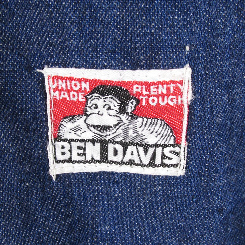 MYP15262 Vintage BEN DAVIS Ben tei screw 50s Denim all-in-one coveralls 38R
