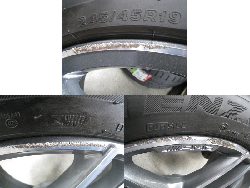 ベンツ W222 純正AMG 19インチ 112/5H BRIDGESTONE POTENZA S001 ベンツSクラス(W222)他_画像4