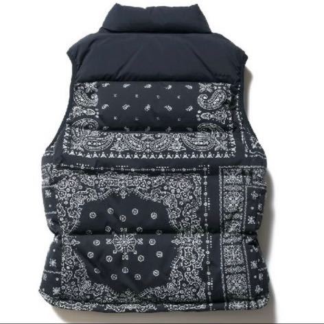 F.C.Real Bristol DOWN VEST ブラック バンダナ L