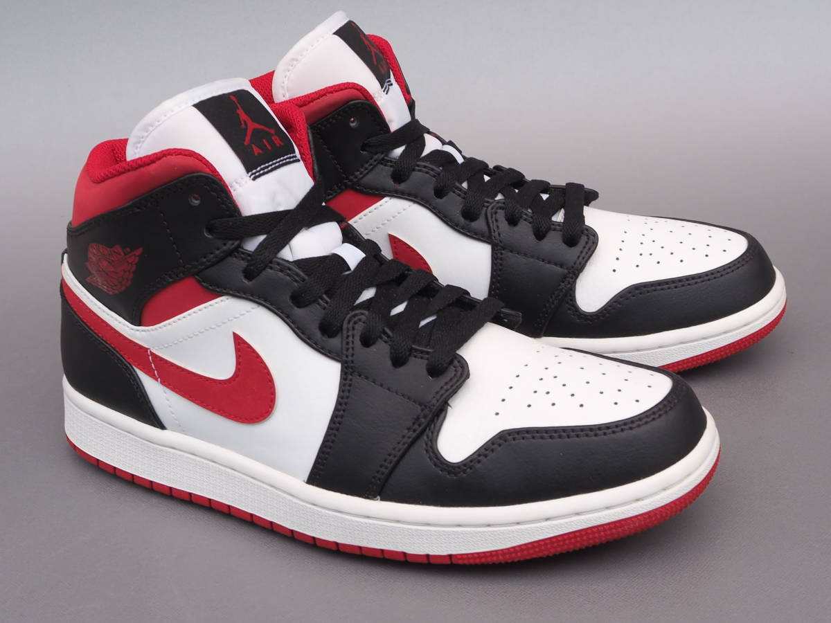 美品!! 26cm 希少カラー!! 20年製 nike AIR JORDAN 1 MID ジムレッド オンラインストア直販 NIKEナイキ(新品未使用554724-122 MID 1 JORDAN AIR スニーカー