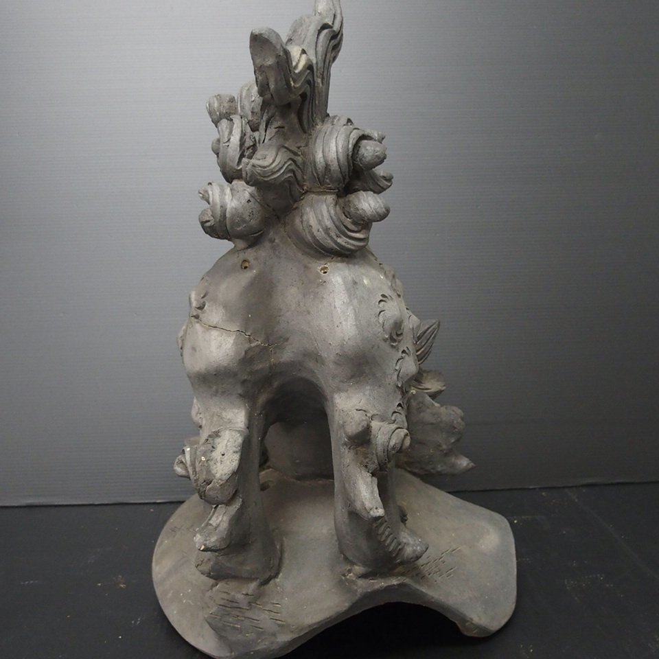 Yahoo!オークション - f002 KKAIDAN 4 獅子 時代 瓦 鬼瓦 屋根瓦 Yahoo!オークション - f002 KKAIDAN 4 獅子 時代 瓦 鬼瓦 屋根瓦