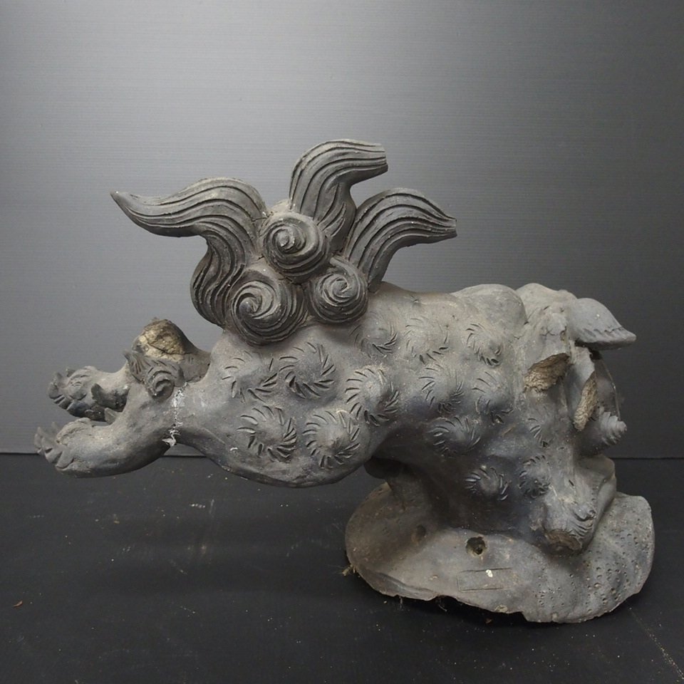 Yahoo!オークション - f002 KAIDAN 6 獅子 時代 瓦 鬼瓦 屋根瓦 Yahoo!オークション - f002 KAIDAN 6 獅子 時代 瓦 鬼瓦 屋根瓦
