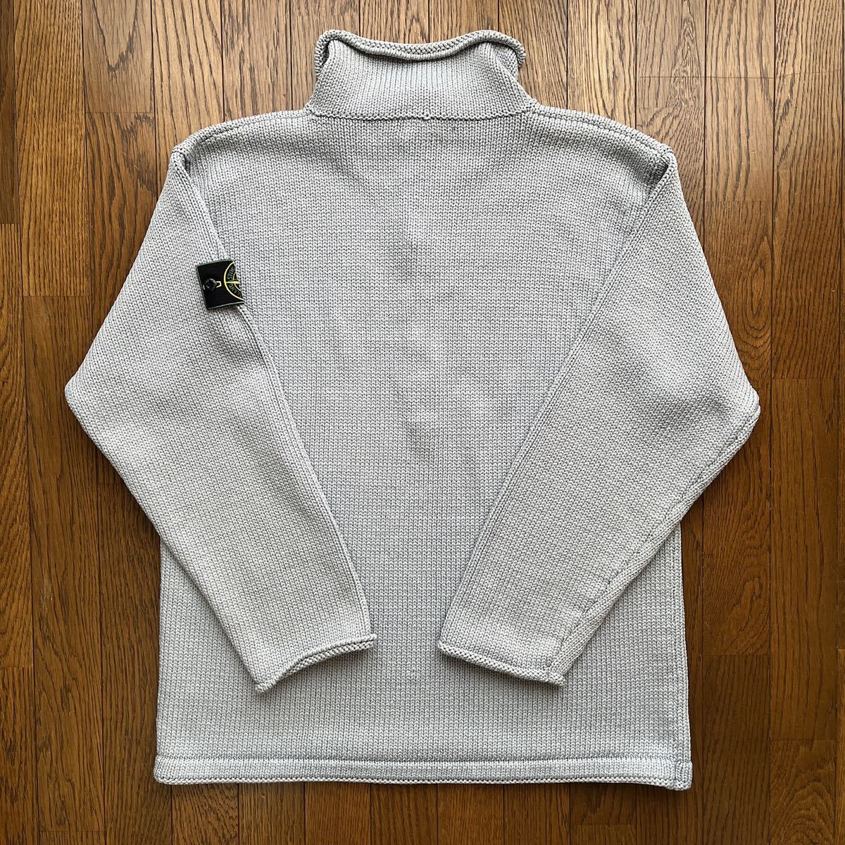 1999AW 緑バッジ VINTAGE STONE ISLAND BUTTON UP KNIT SWEATER ニット