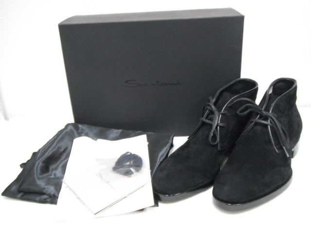 1/美品 Santoni サントーニ スウェード チャッカブーツ 革靴 UK5