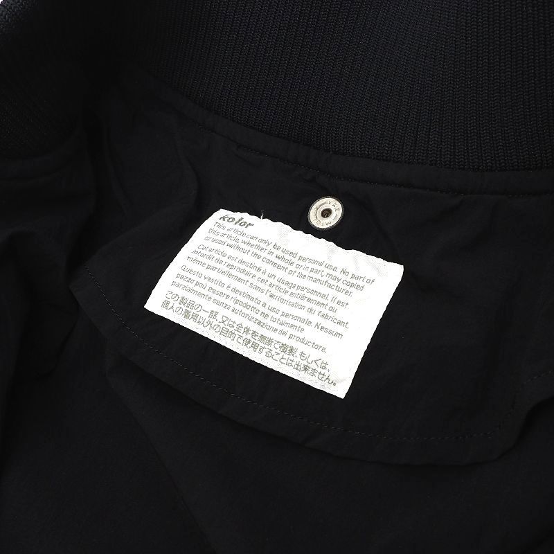 J03123 21SS kolor/ドッキングジャケット サイズ：3 パープル×ブラック 