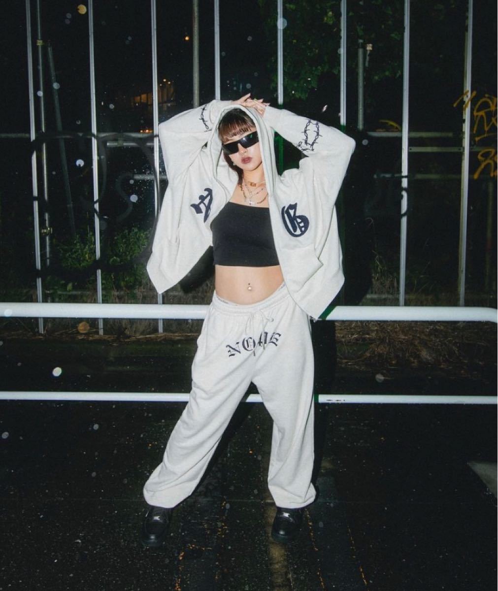 PayPayフリマ|nope girl NG ZIP HOODY SWEAT PANTS セット