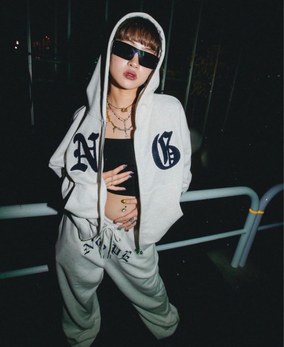 PayPayフリマ|nope girl NG ZIP HOODY SWEAT PANTS セット