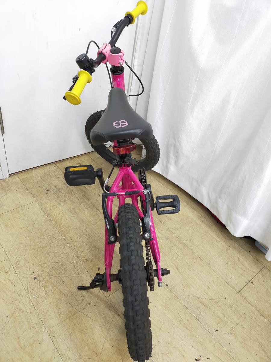 希少 ☆ ヨツバサイクル 14インチ キッズバイク 子供自転車 プラム