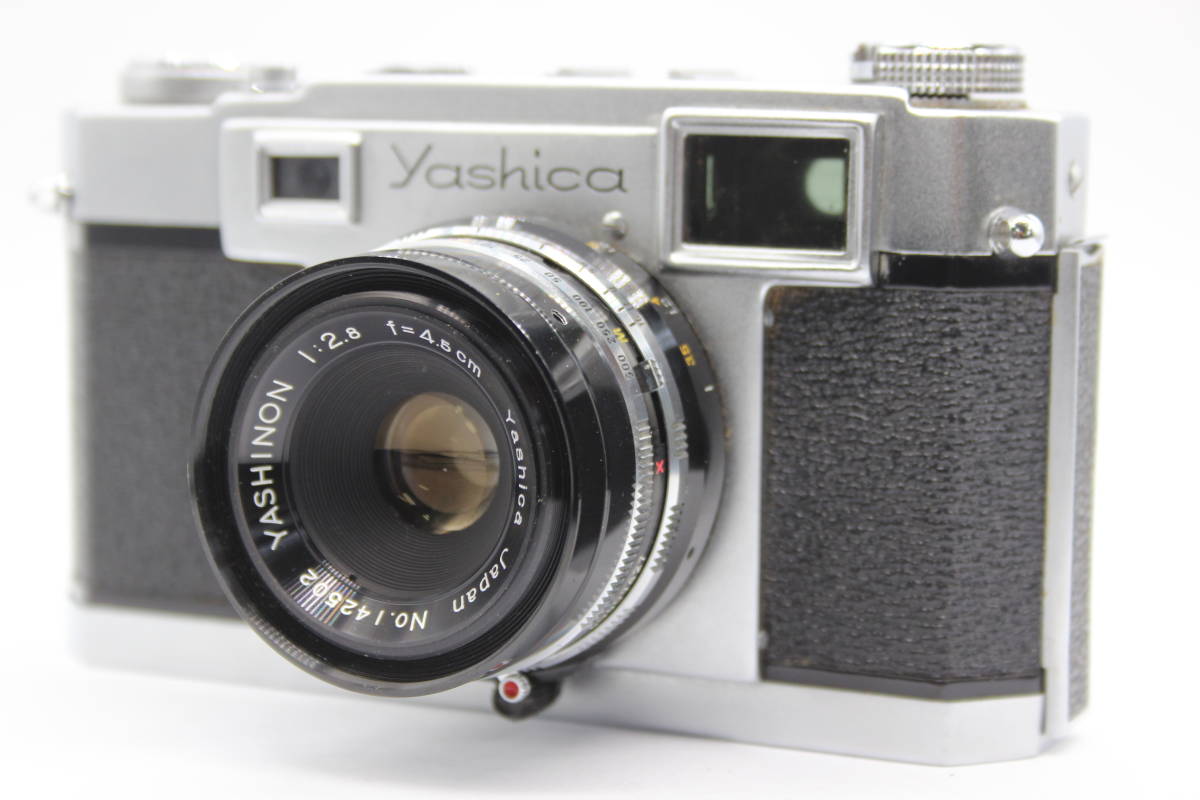 【希少】 ヤシカ Yashica 35-F Yashinon 4.5cm F2.8 レンジファインダー カメラ 9068_画像1