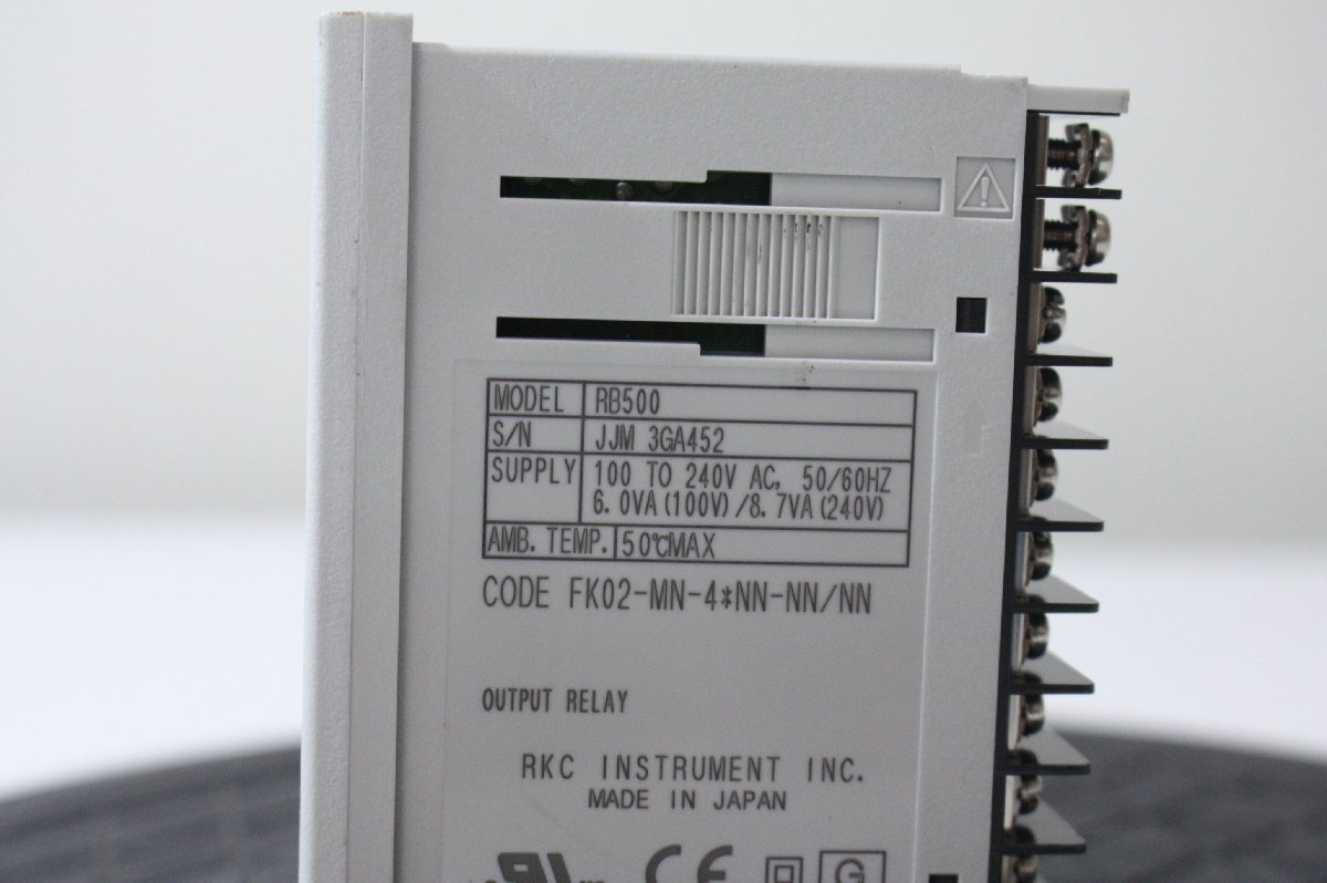 F3250【中古】 RKC　理化工業 デジタル温度コントローラー RB500_画像3