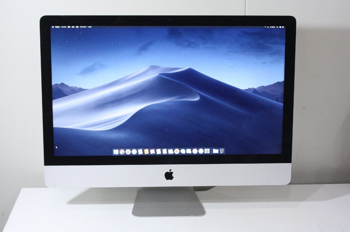 HK5【中古】 apple iMac A1419 27インチ MacOS Mojave/Corei5 3.4GHz/8GB/NVIDIA GeForce GTX775M 2GB/HDD1TB 初期化済み_画像1