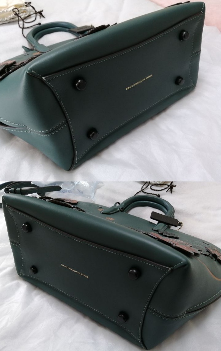 極 Coach 1941 Dakotah satchel with linked tea rose 10505 コーチ ...