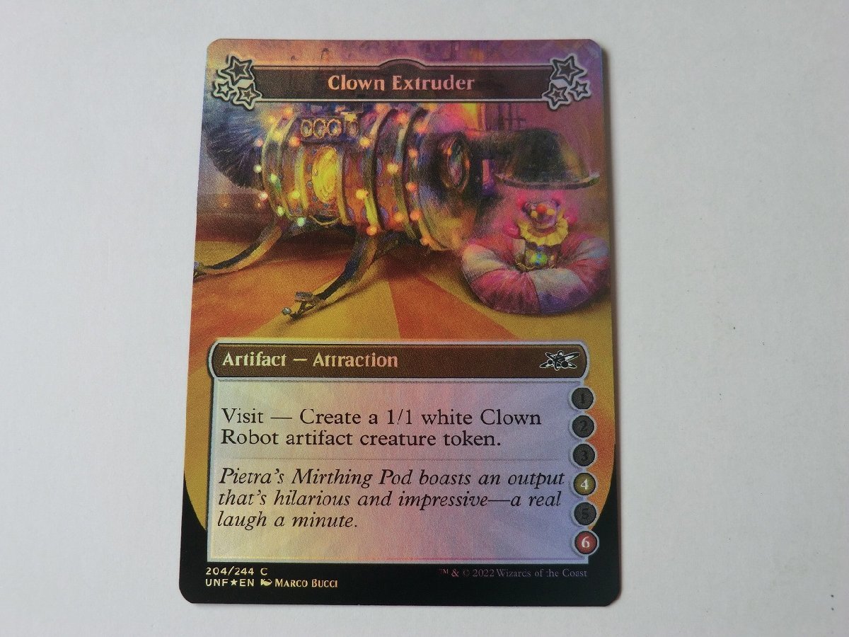 MTG 美品 【Clown Extruder（4,6）（FOIL）】 （コモン） アンフィニティ UNFINITY 英 5枚迄_画像1