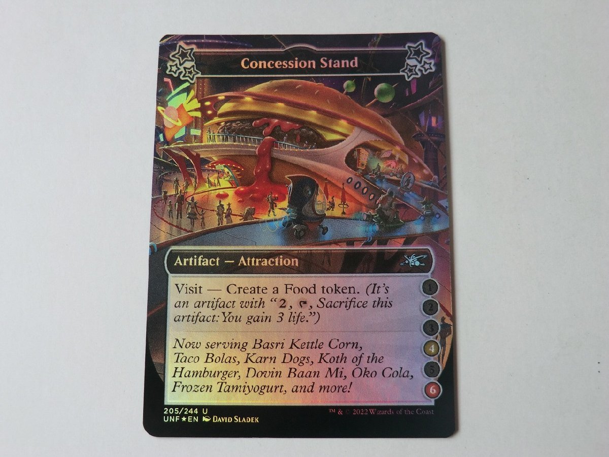 MTG 美品 【Concession Stand（4,6）（FOIL）】 （アンコモン） アンフィニティ UNFINITY 英 2枚迄_画像1