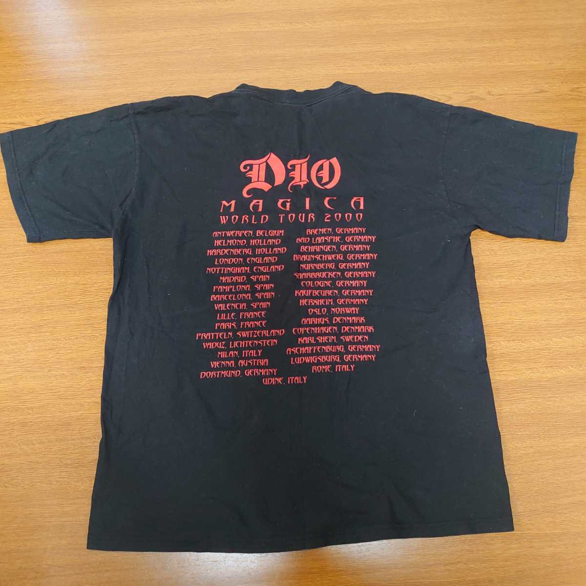 新しく着き MAGICA Tシャツ DIO ディオ WORLD XL相当 2000 TOUR T