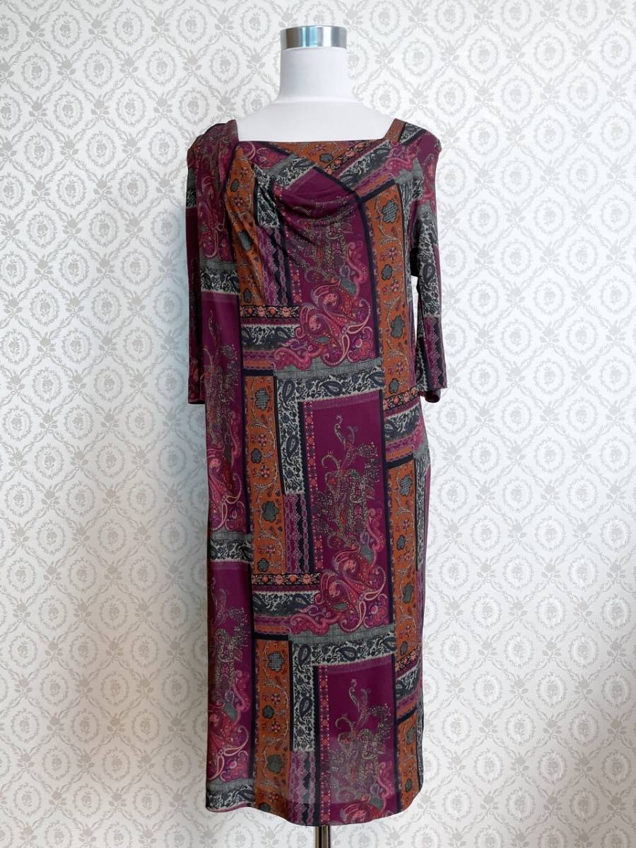 新品 ETRO エトロ ペイズリー柄ワンピース ピンク | labiela.com
