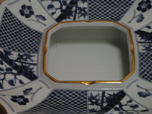 ●○灰皿　ＦＡＭＩＬＹ　ＣＨＩＮＡ　ＮＴ　ＪＡＰＡＮ　未使用在庫品　格安　おしゃれ　美品　重厚　たばこ　陶器　レトロ　和室　○●_画像4