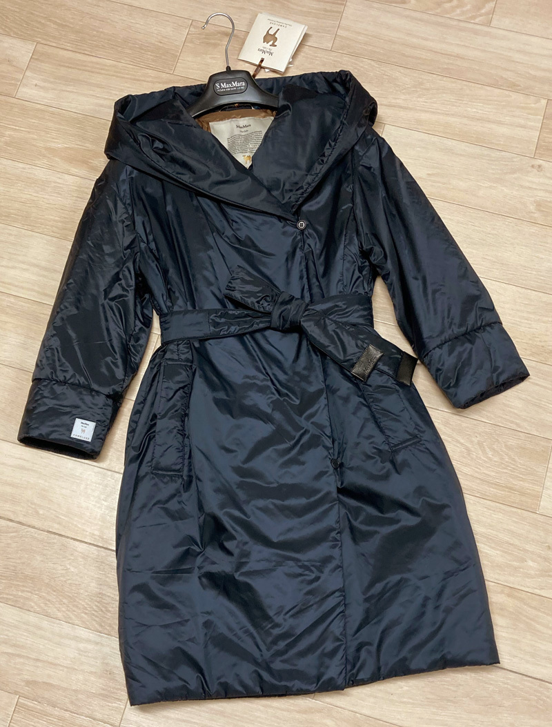 秋冬新作45%OFF マックスマーラ Max Mara フード付き中綿入りコート