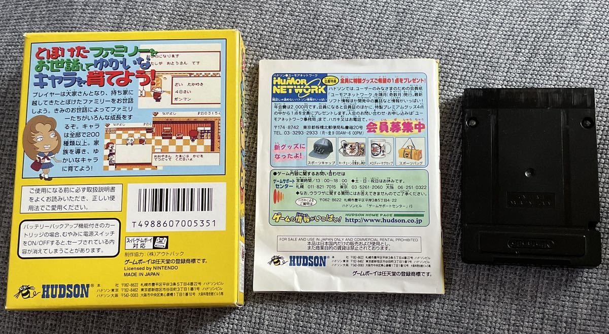 ハドソン ゲームボーイ ゲーム ソフト ポケットファミリーGB 任天堂