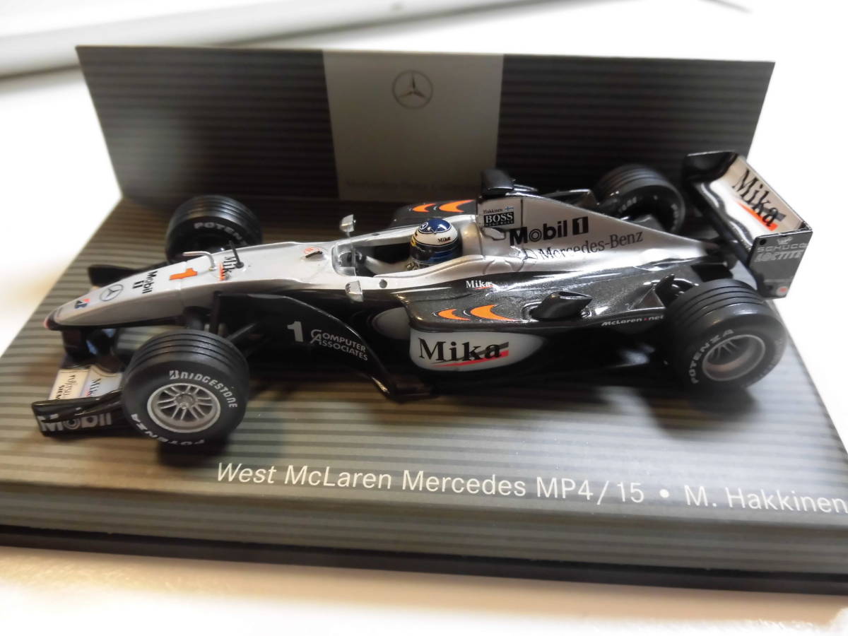 West　マクラーレン・メルセデス　MP4/15　ミカ・ハッキネン　【PMA　1/43　ミニチャンプス　F1ミニカー】　ディーラー仕様_画像1