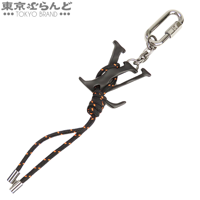 ブルー LOUIS LVシェイプ ロープ キーホルダー グレー/の通販 by 銀蔵