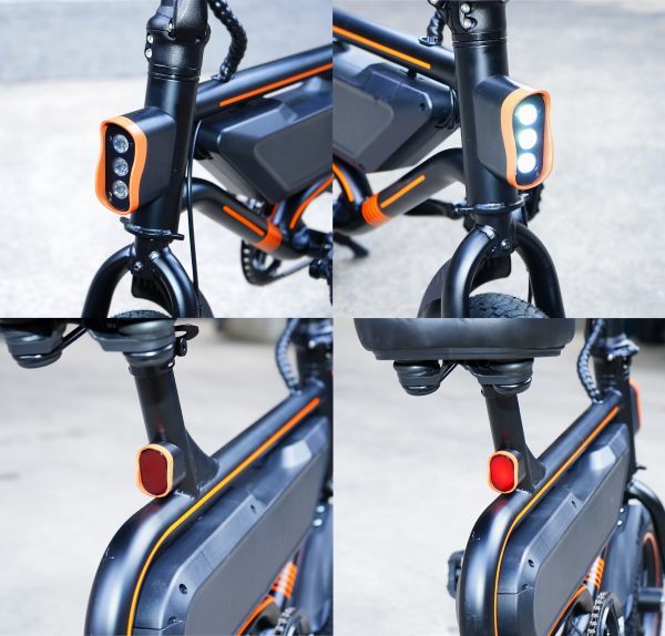  electric bike function installing! compact folding type. electric bike 12 -inch! rom and rear (before and after) disk brake * auto cruise function installing!V2 black 