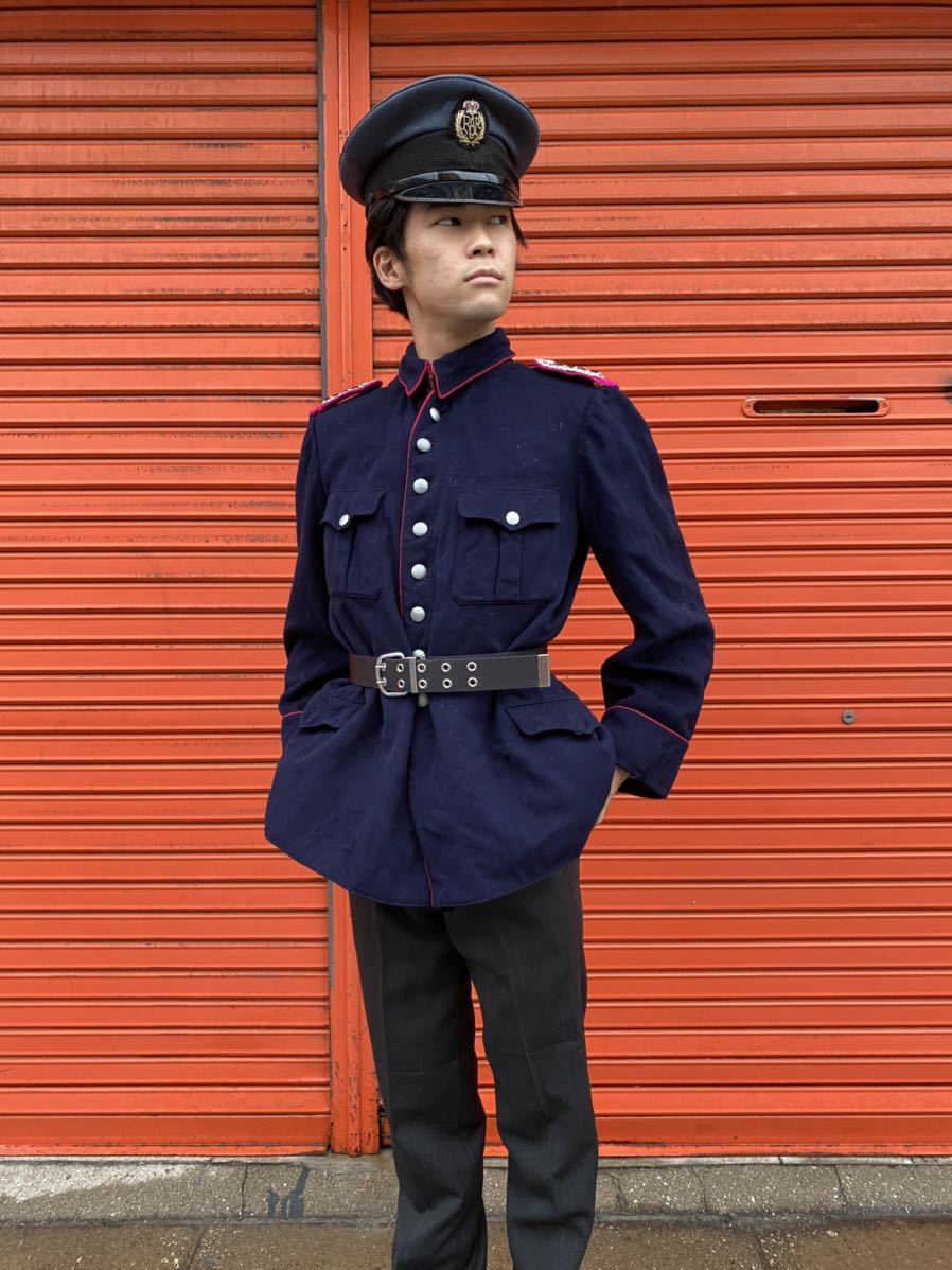 良品 1940s WW2 Germany ナチスドイツ ヴィンテージ ファイヤーマン 消防隊制服上衣 ポリスマン ウールジャケット ドイツ軍 SS 30s 当時物