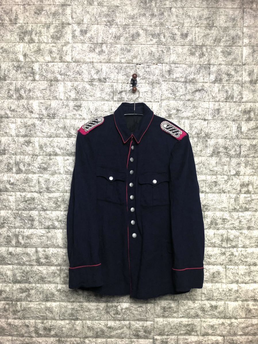 良品 1940s WW2 Germany ナチスドイツ ヴィンテージ ファイヤーマン 消防隊制服上衣 ポリスマン ウールジャケット ドイツ軍 SS 30s 当時物