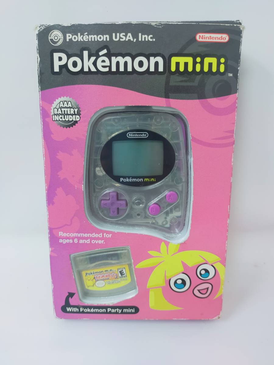 激レア Pokemon mini ポケモンミニ USA 北米版 ムチュールパープル pokemon party ポケモンパーティミニ同梱 US Edition ほぼ未使用 美品の画像5