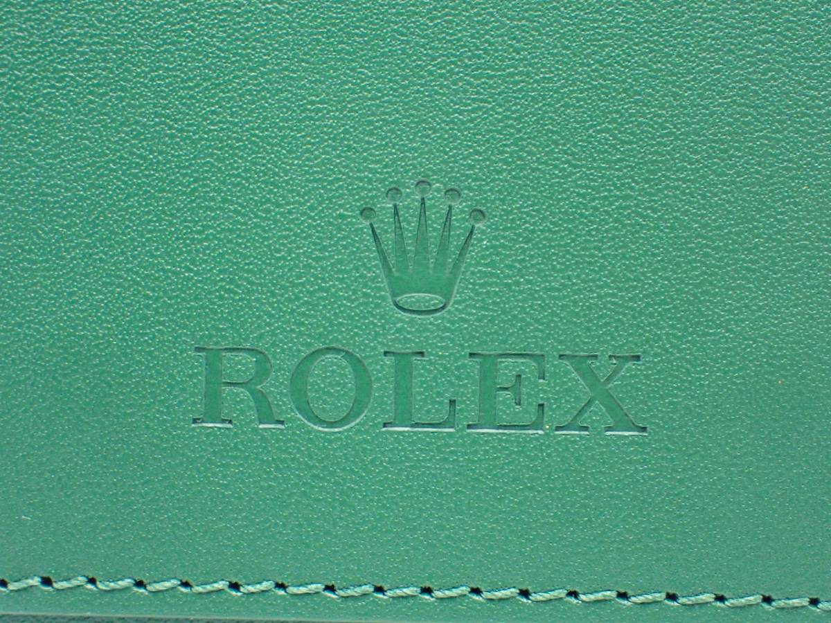 １円 ROLEX ロレックス 時計用 純正品 非売品 時計 ケース ノベルティ トラベルケース グリーン レザー