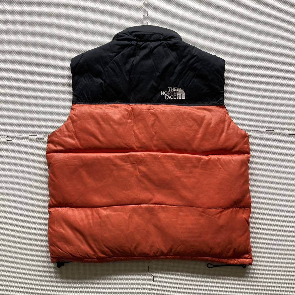 90s THE NORTH FACE ノースフェイス ヌプシ ダウンベスト ツートン L_画像2