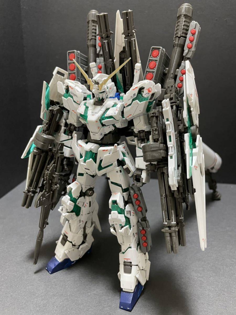 RG フルアーマーユニコーンガンダム スミ入れ 水転写デカール 部分塗装