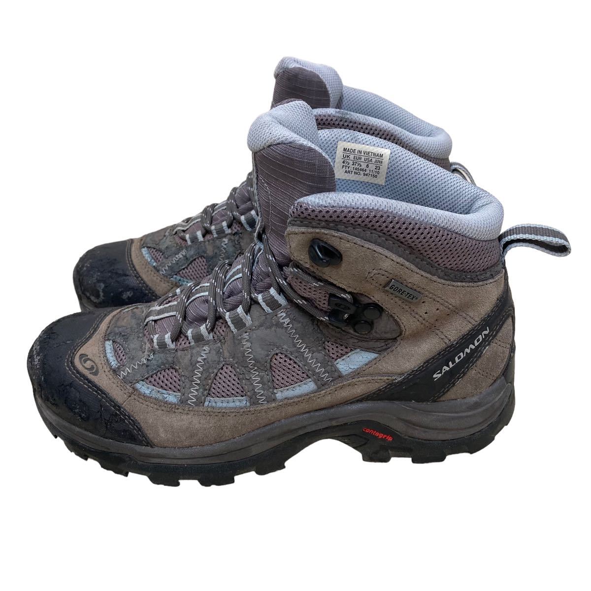 100%正規品 SALOMON 登山靴 トレッキングシューズ GORETEX 箱付き タグ
