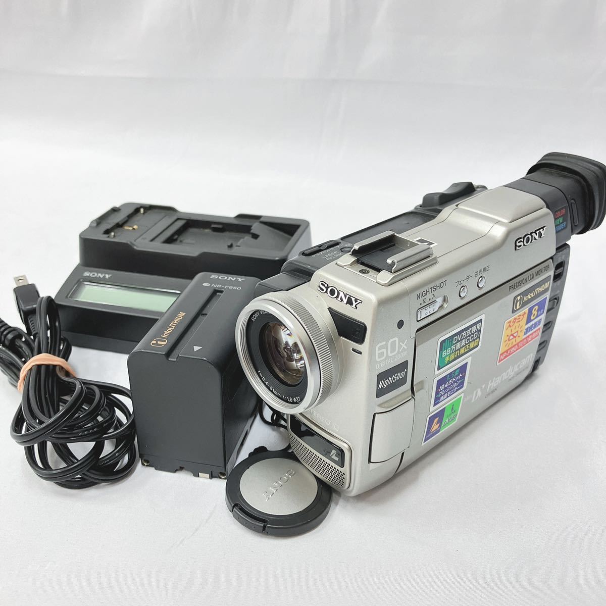 SONY ソニー Mini DV Handycam DCR-TRV9 ミニ ハンディカム ビデオカメラ バッテリー 充電器付き R尼0911