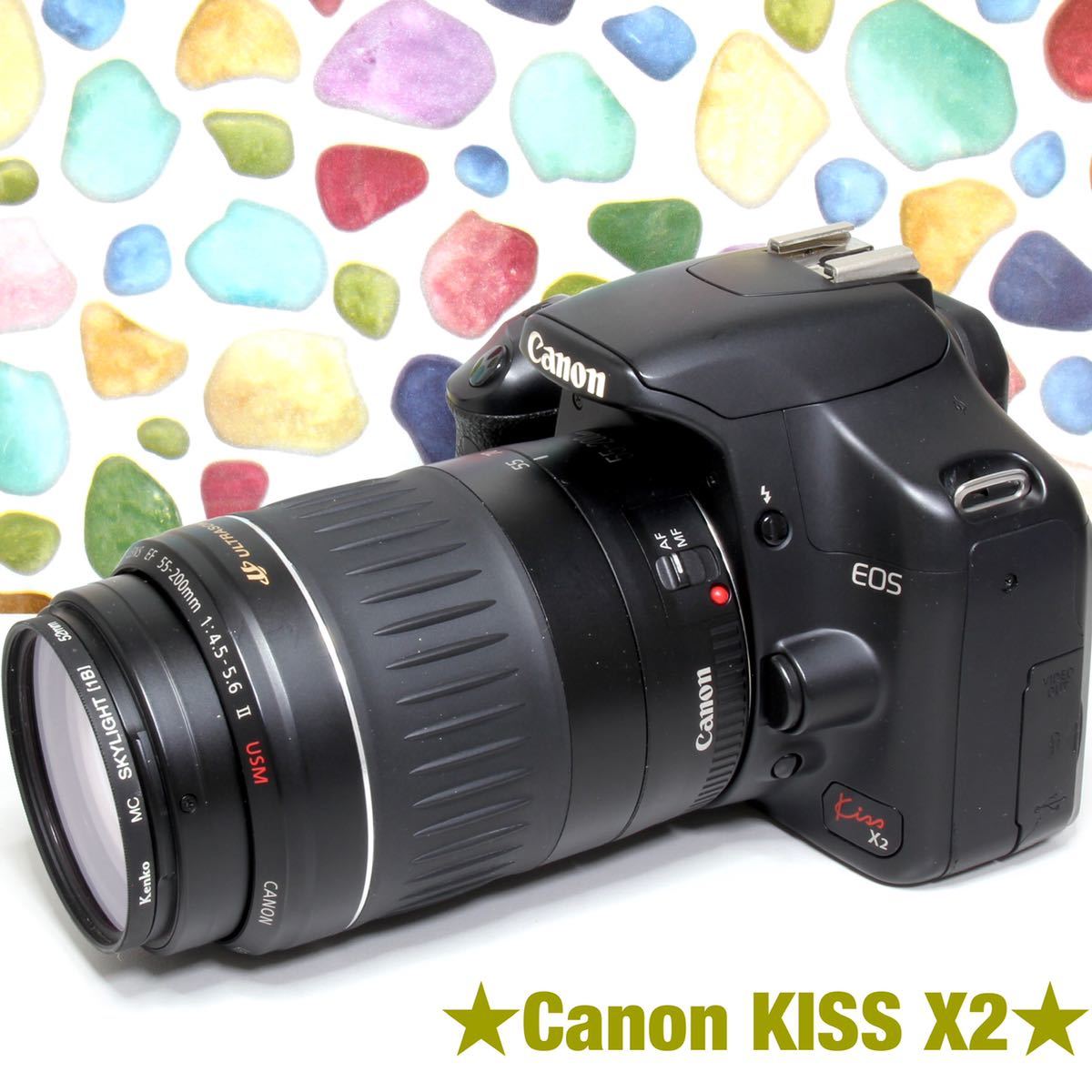 オシャレ特集セール開催 ❤️キャノン Canon kiss X2❤️キャノン デジタル一眼レフ❤️06 デジタルカメラ