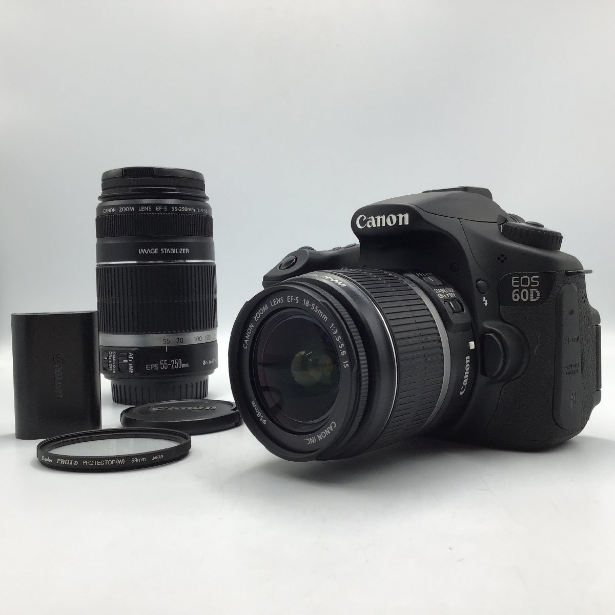 CANON EOS60D レンズ2本付き( 18-55mm、55-250mm) | tspea.org