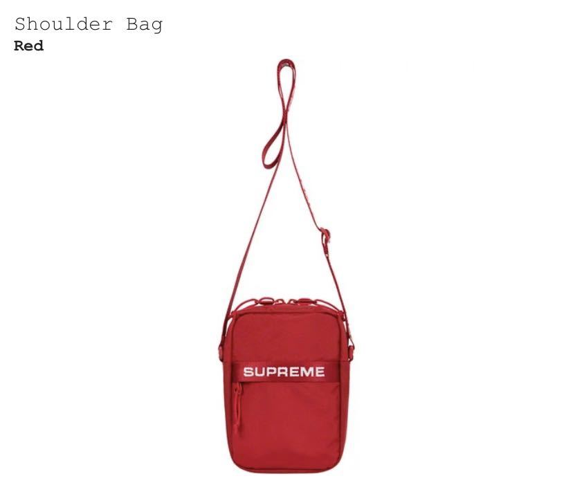 ファッション 22AW Bag Soulder Supreme week1 国内正規品 新品未使用 ショルダーバッグ Corduraシュプリーム Red かばん、バッグ