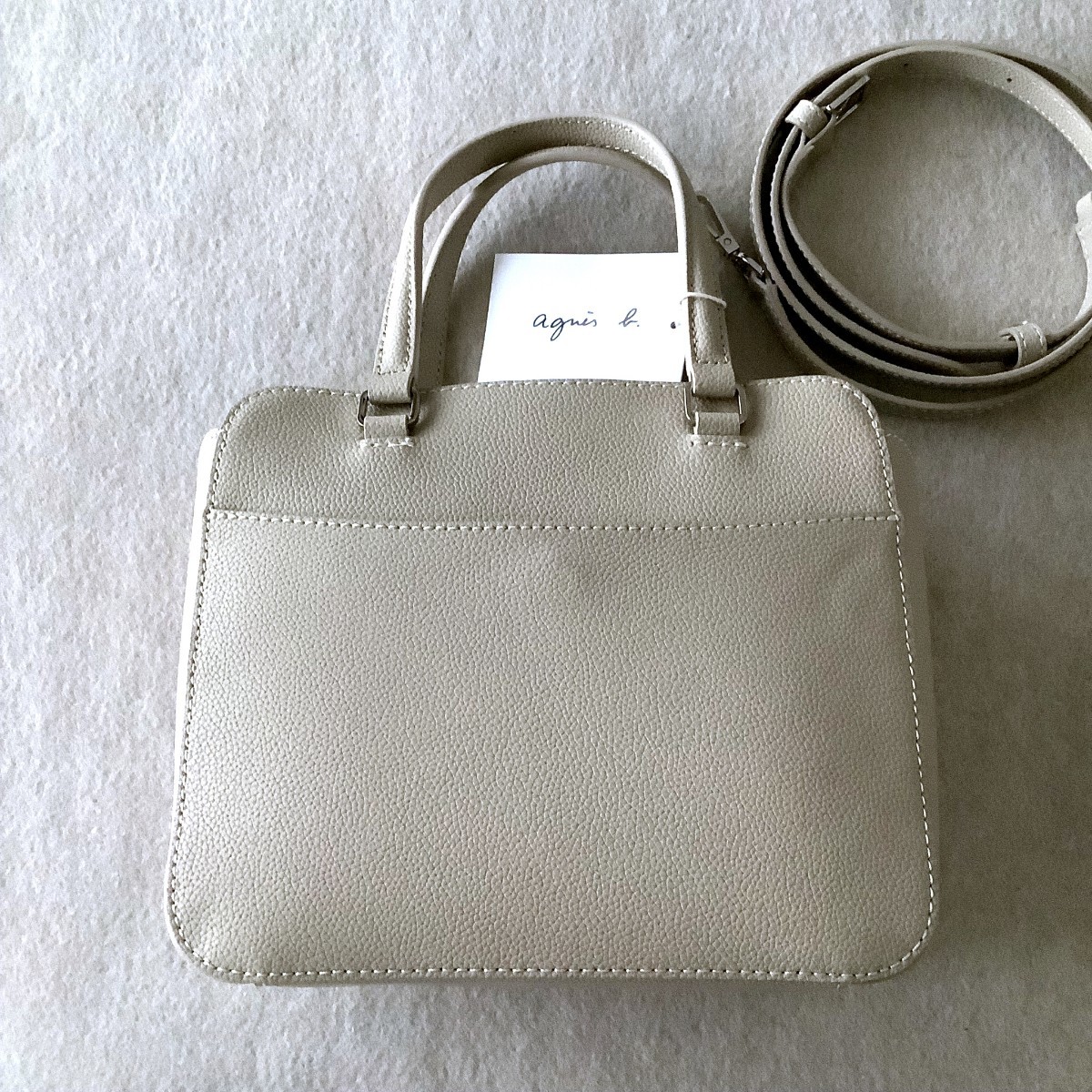 新品☆アニエスベー ショルダーバッグ agnes.b フラップポケット
