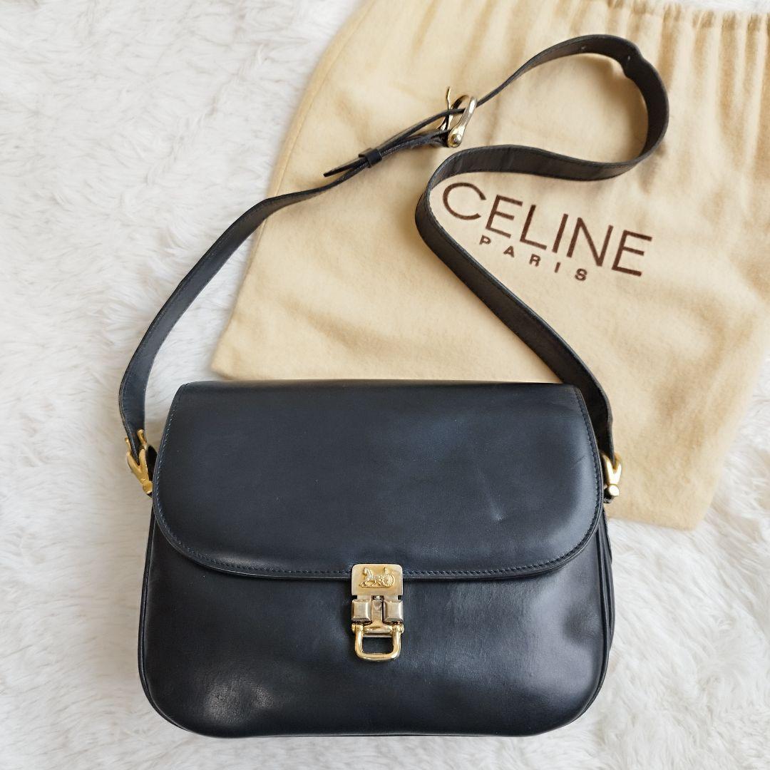 ヤフオク! - 【希少良品】CELINE セリーヌ ショルダーバッグ ワン...