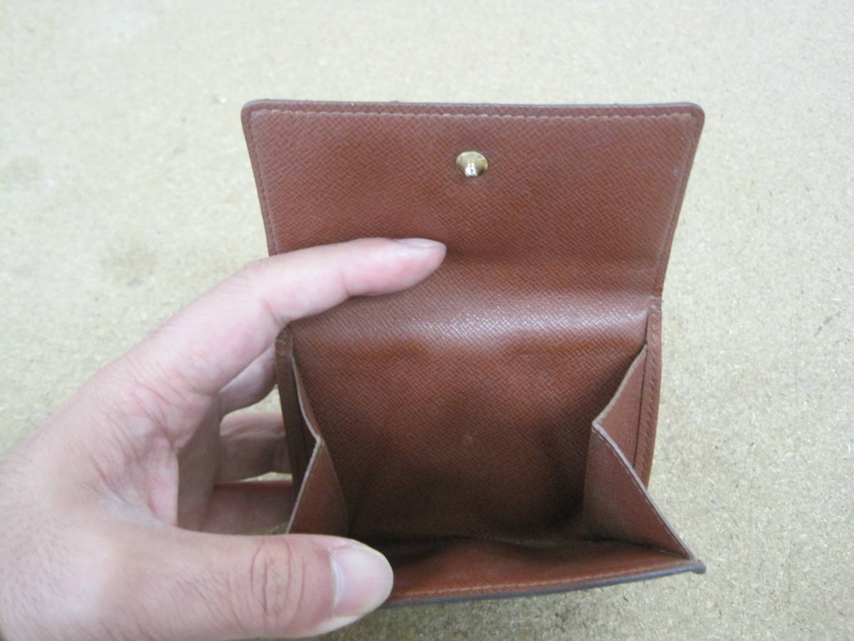 ルイヴィトン LOUIS VUITTON 三つ折り財布 Wホック ポルト モネ ビエ