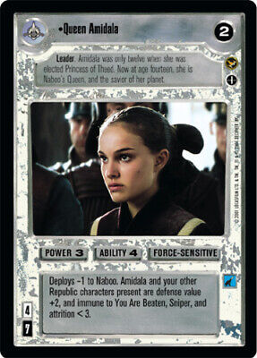 SWCCG: Queen Amidala [Alternative Image] [Moderately Played] Theed Palace Star W 海外 即決