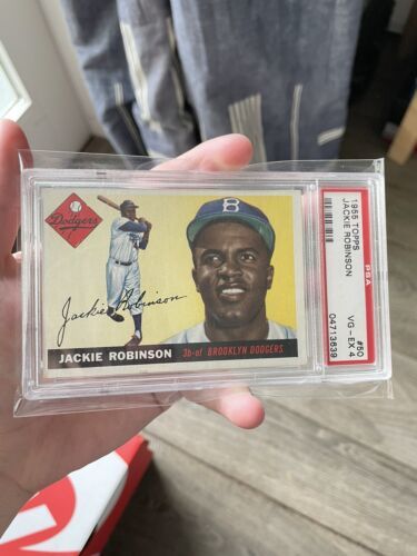 Jackie Robinson 1955 Topps PSA 4 (Amazing Eye Appeal) 海外 即決 omd.cr