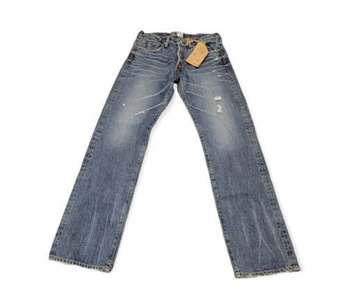 PRPS Barracuda Denim Jeans Distressed Medium Wash Mens Size 32 Actual 31 x 34 海外 即決
