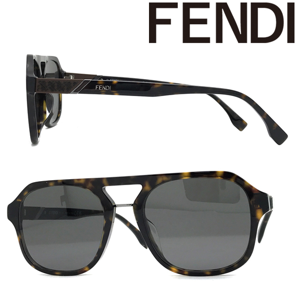 本格派ま！ FENDI サングラス フェンディ ブランド ブラック FF-40026U