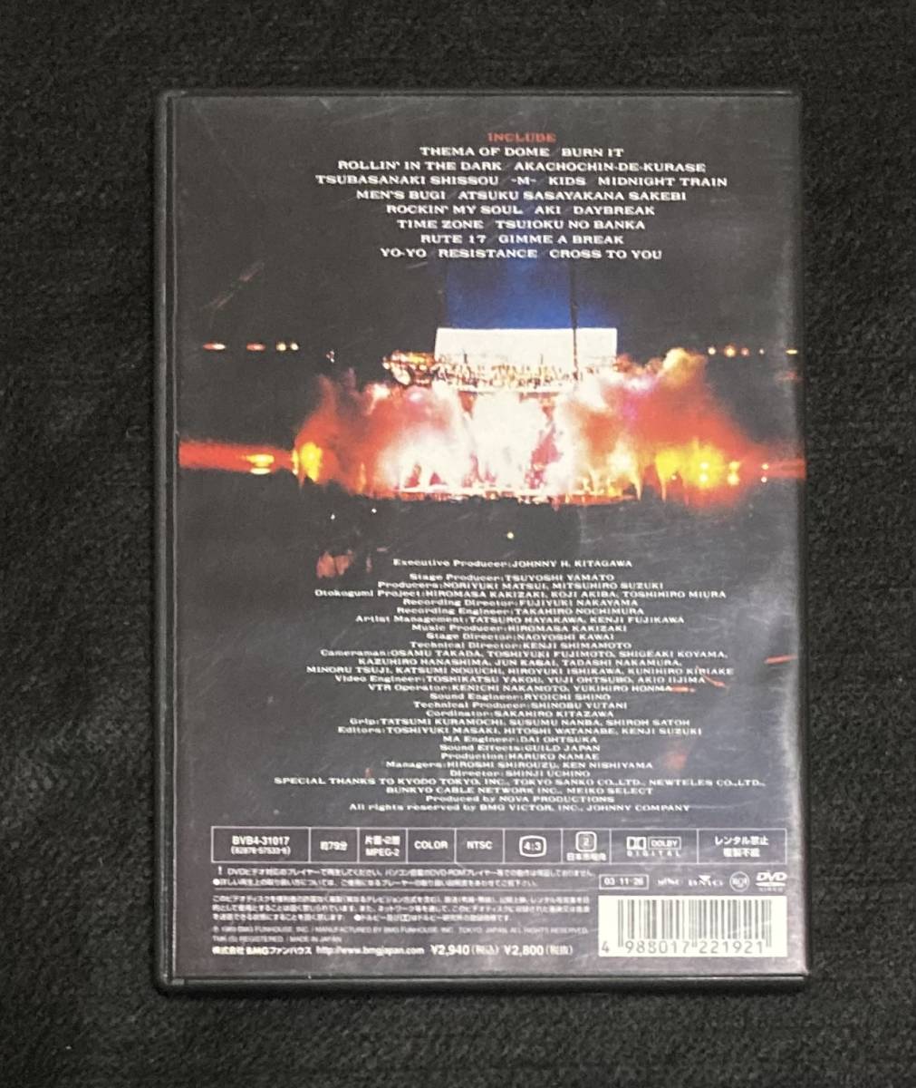 送料無料※ 男闘呼組 DVD 『BIG TOUR '89 IN DOME』成田昭次 高橋和也