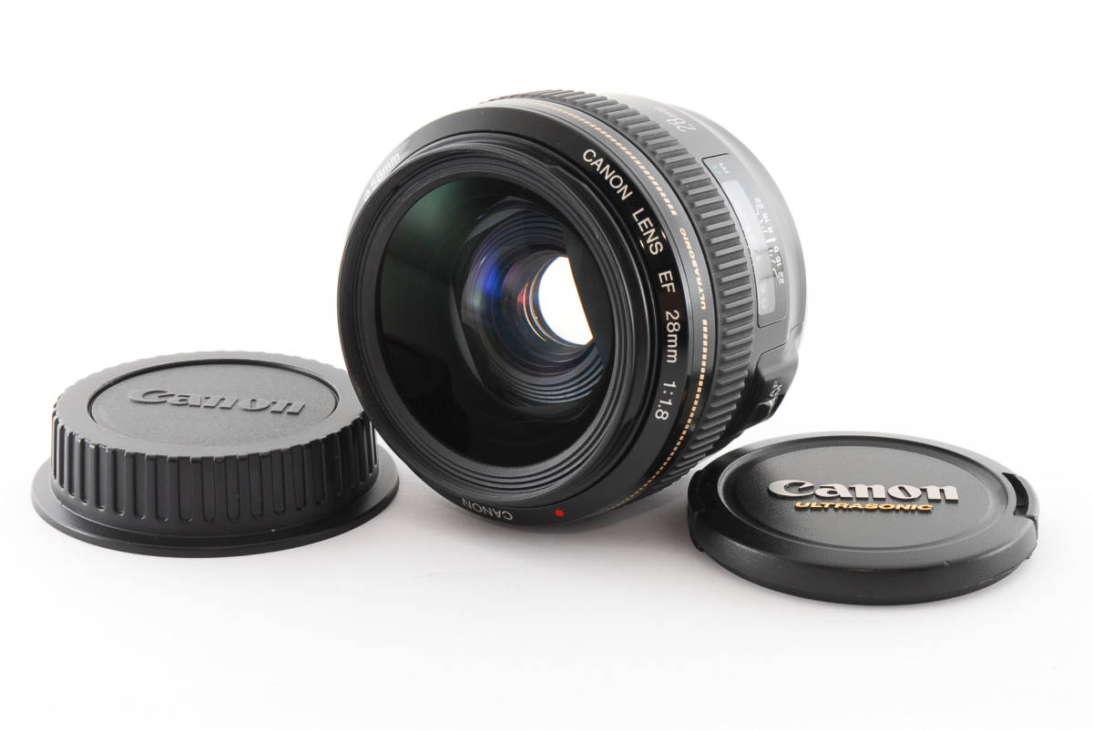☆外観極上品☆CANON キヤノン 単焦点レンズ EF28mm F1.8 USM フル