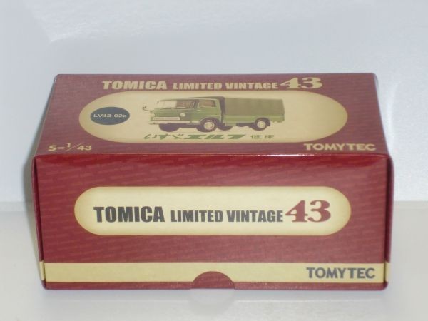 〇1 43 TOMICA LIMITED 低床 LV43-02a エルフ VINTAGE いすゞ 緑