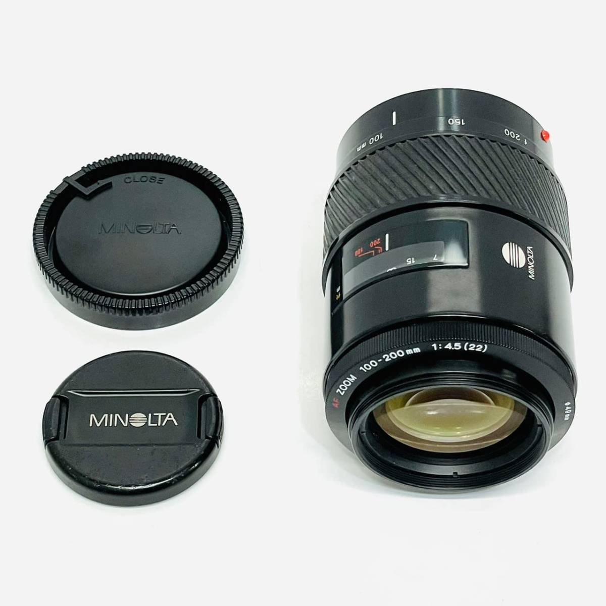 ●値下げ 動作品 ミノルタ AF ZOOM 100-200mm F4.5 カメラレンズ MINOLTA 望遠 ズーム 一眼レフ オートフォーカス フィルムカメラ S752_画像1