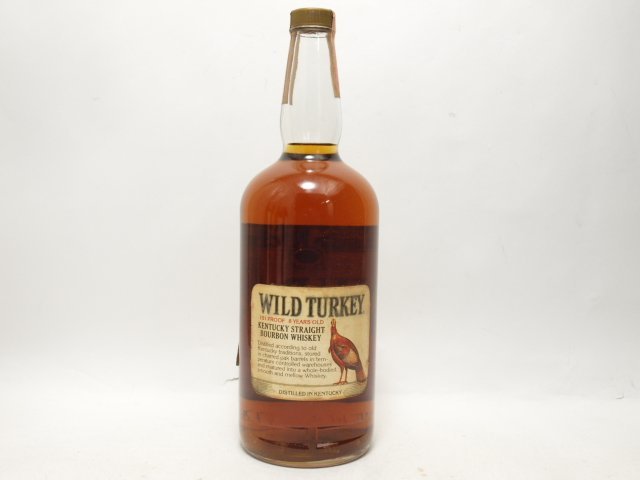 WILD TURKEY ワイルドターキー 8年 旧ボトル 正面ラベル 1英 WILD TURKEY ワイルドターキー 8年 旧ボトル 正面ラベル 1英