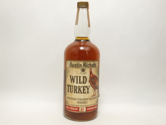 WILD TURKEY ワイルドターキー 8年 旧ボトル 正面ラベル 1英 WILD TURKEY ワイルドターキー 8年 旧ボトル 正面ラベル 1英
